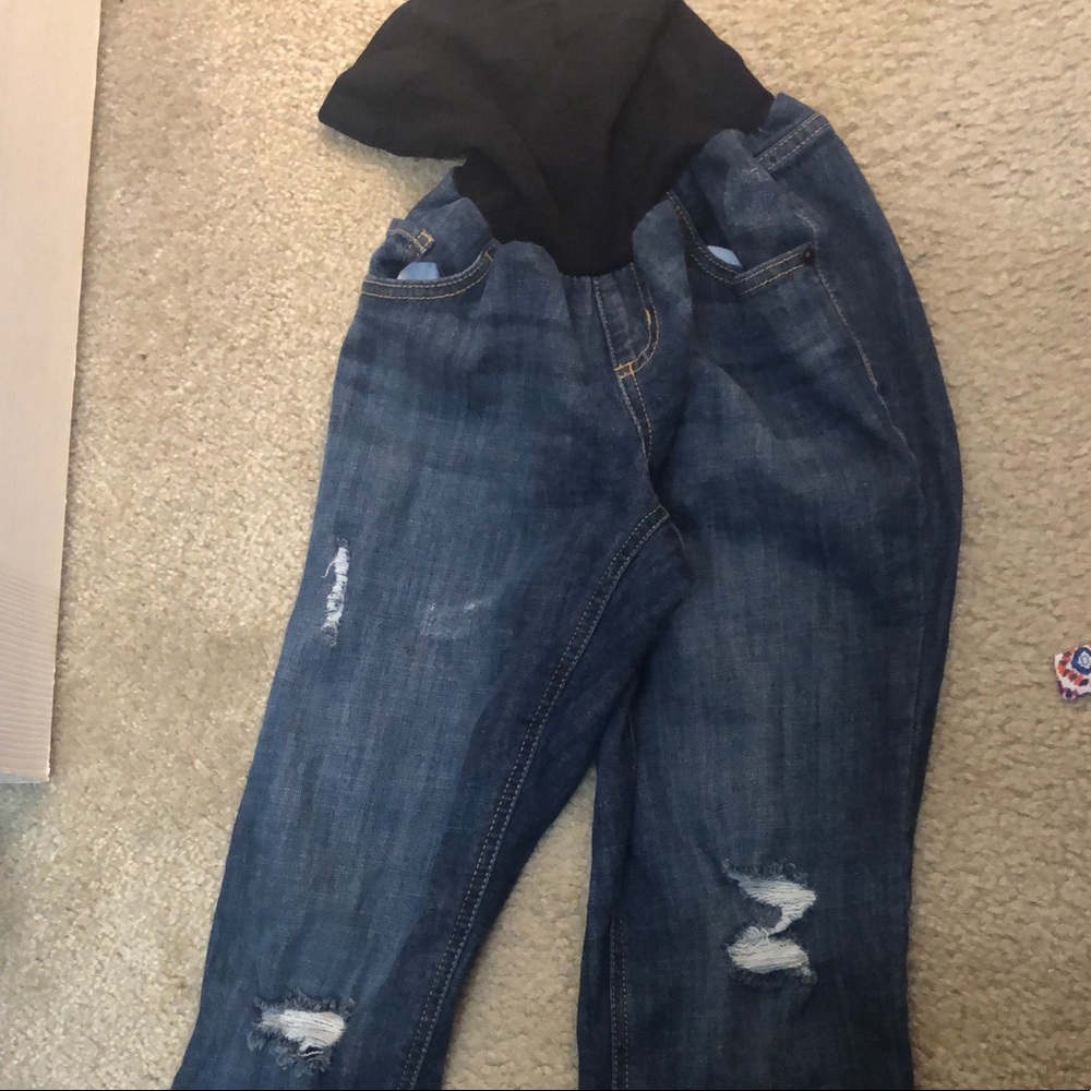 Motherhood bounce back cropped jeans